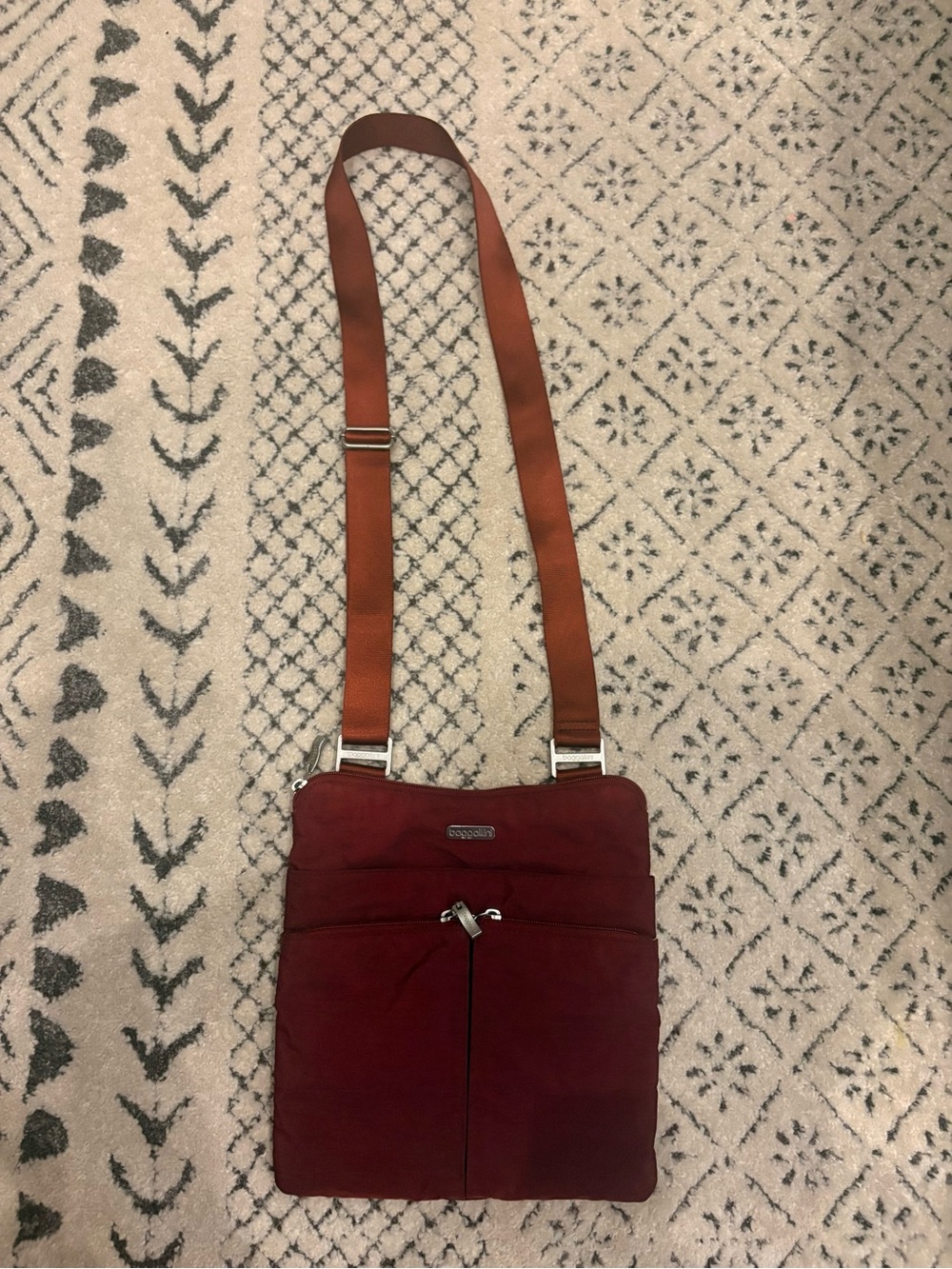 Baggallini Burgundy Crossbody with Strap